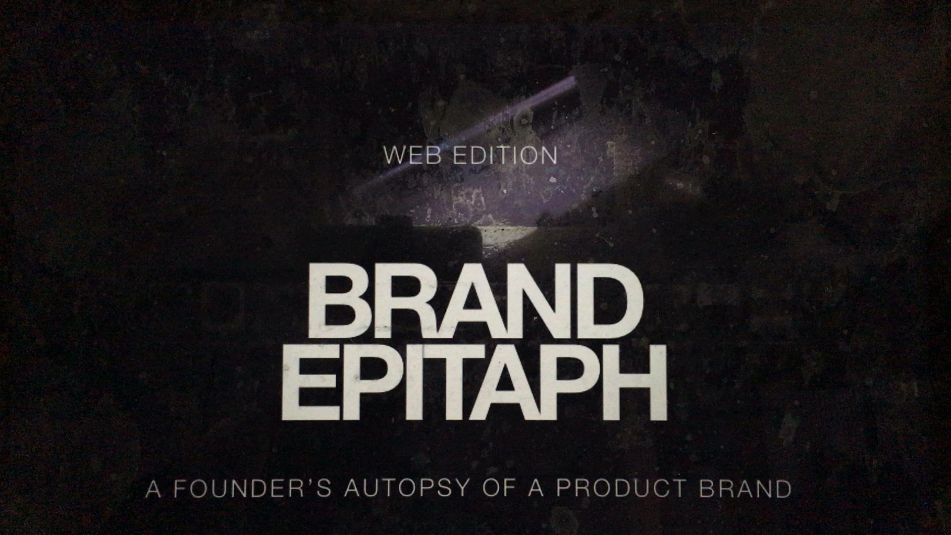 Pages from the Brand Epitaph publication